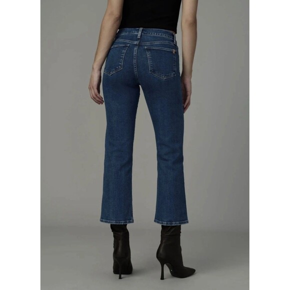 Joe's Jeans The Callie High Rise Cropped Boot Size 33 Medium Wash - Picture 1 of 8